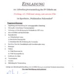 JHV 2025 Einladung